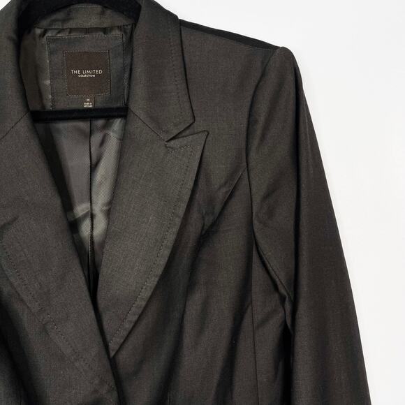 The Limited Collection Size 10 Brown Two Button Blazer Long Sleeve Career Work - Picture 4 of 7